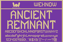 Ancient Remnant font