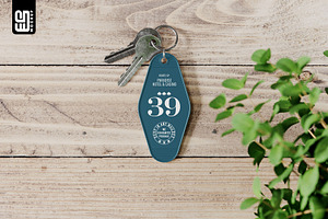 Motel Style Keychain Mockup