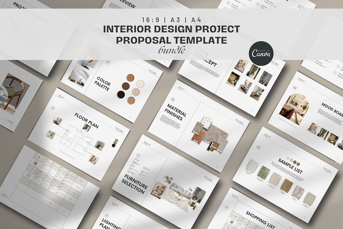 Interior Design Project Proposal, a Presentation Template by yesitisprintable (Photo 1 of 6)