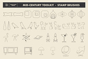 Mid-Century Retro Toolkit Procreate, a Brush Add-On by Brian Ritter Design (Thumbnail 6 of 11)
