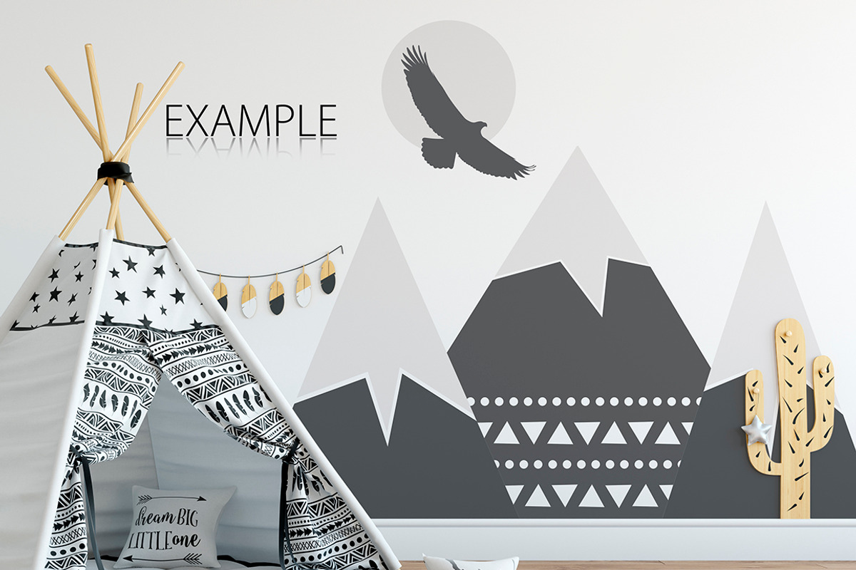 KIDS WALL & FRAMES Mockup Bundle - 3, a Print Template by Yuri-U (Photo 23 of 33)