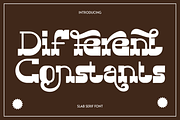 Different Constants - Retro Font, a Serif Font by 177Studio (Thumbnail 1 of 8)