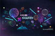 Modern 3D geometric shapes, a Technology Illustration by SergeyBitos (Thumbnail 3 of 4)