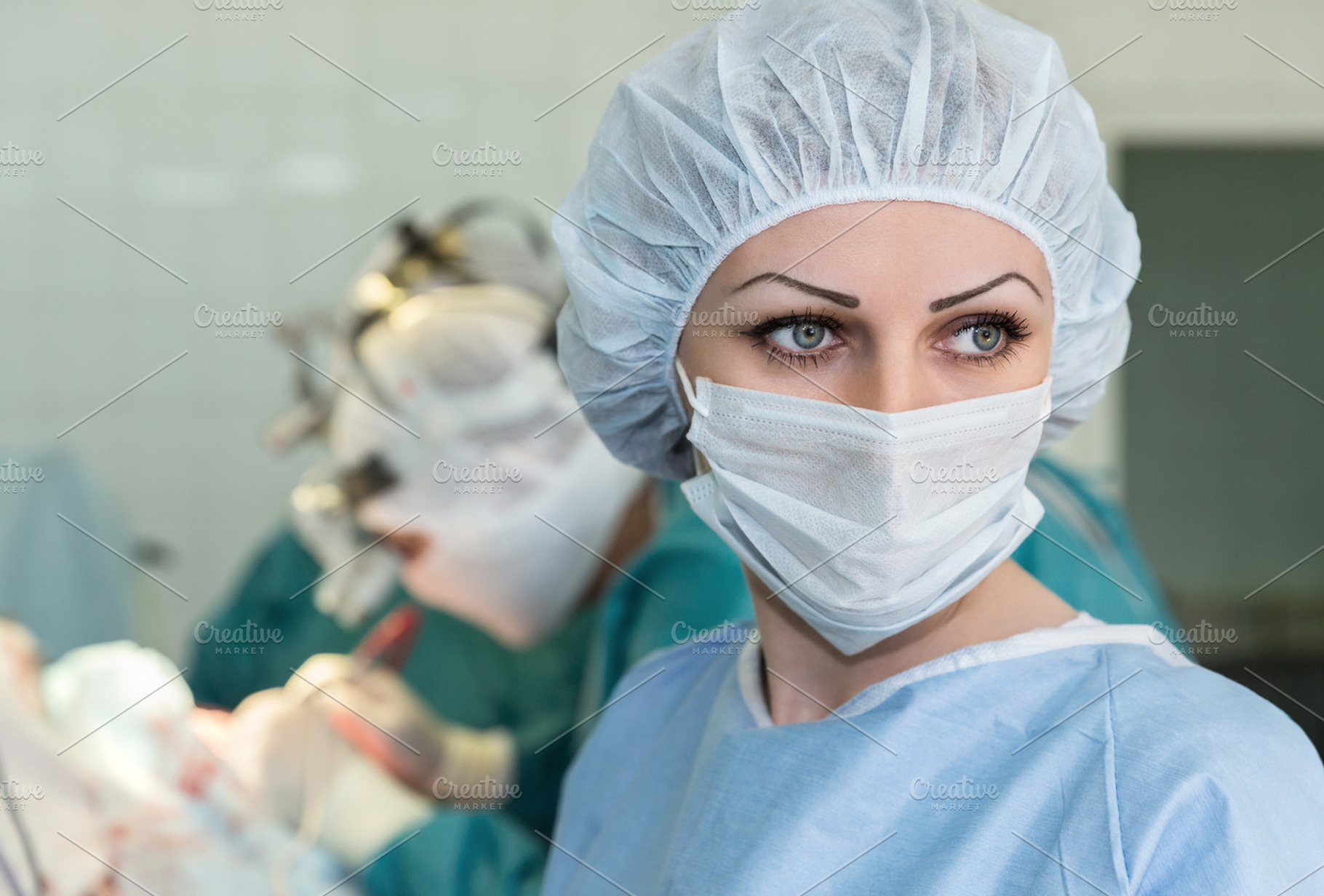 Nurse In Operating Room Stock Photo Containing Women And Nurse