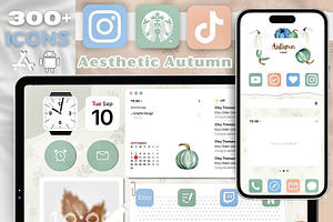 Aesthetic Autumn iPad a iPhone Theme