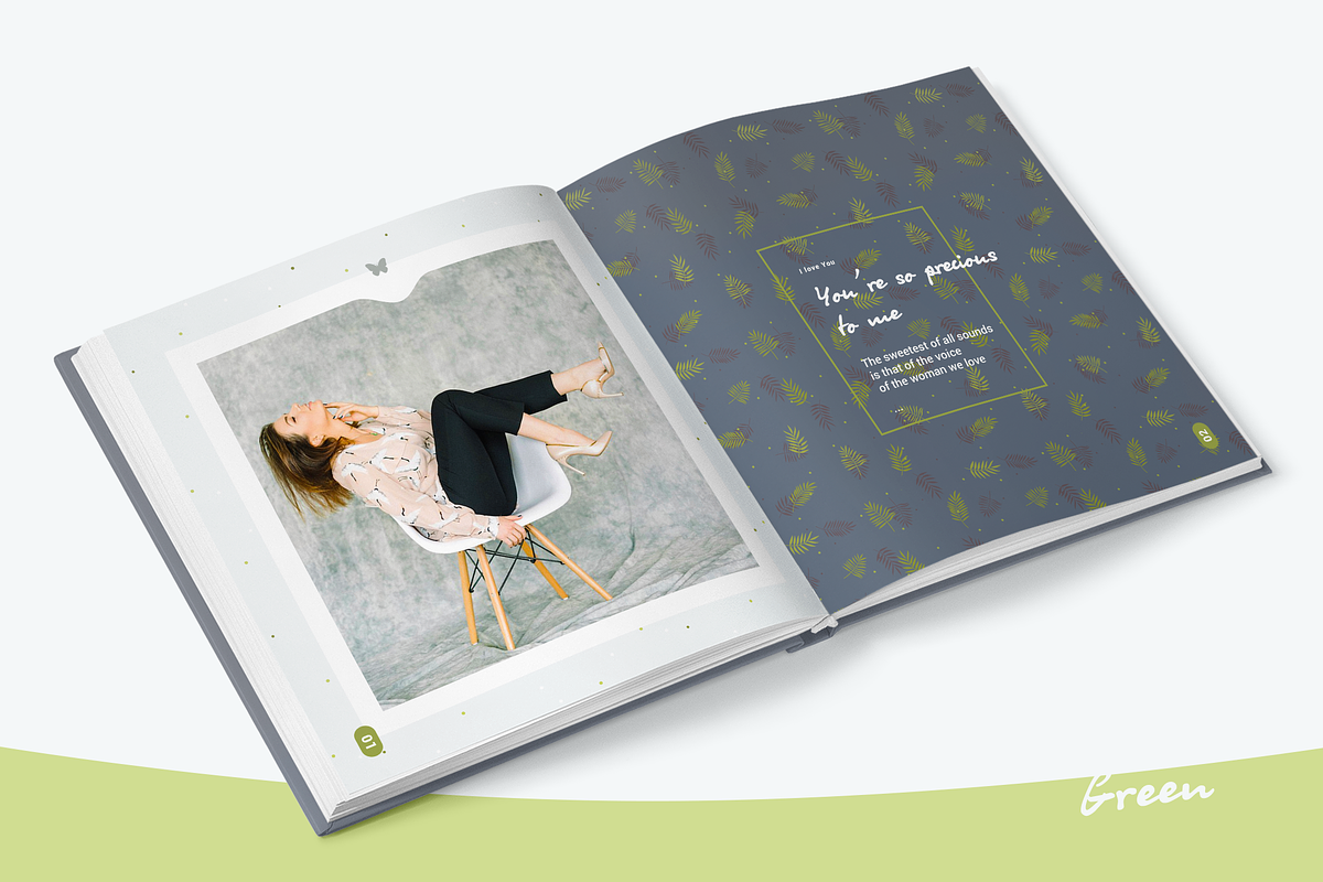 Photo Album Template - Green, a Stationery Template by ArealPro (Photo 7 of 22)