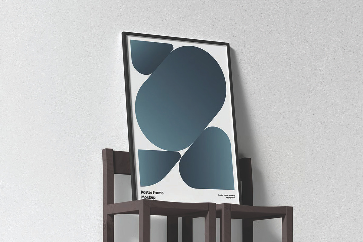 Minimalist Poster Wall Frame Mockup, a Packaging Mockup by DesignRushMarket (Photo 16 of 16)