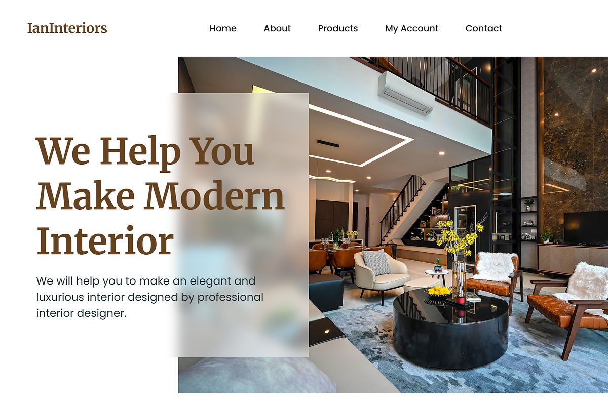 IanInterior-Interior Design Template, a React Template by NomaTemplates (Photo 3 of 12)