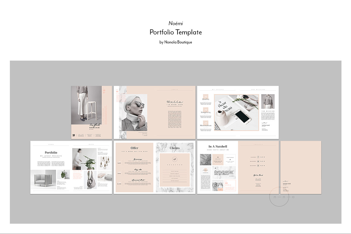 Editorial Portfolio PSD • Noémi, a Brochure Template by Nonola (Photo 7 of 7)