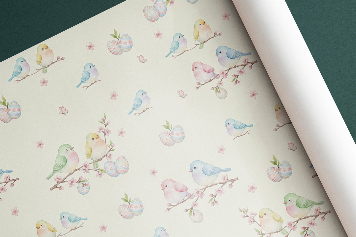 EASTER Seamless Pattern Bundle, a Pattern Graphic by AYAKA Studio Co. (Photo 2 of 13)