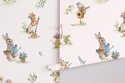 Watercolor Vintage Animal garden set, an Animal Illustration by TanyaSchuka (Thumbnail 11 of 11)