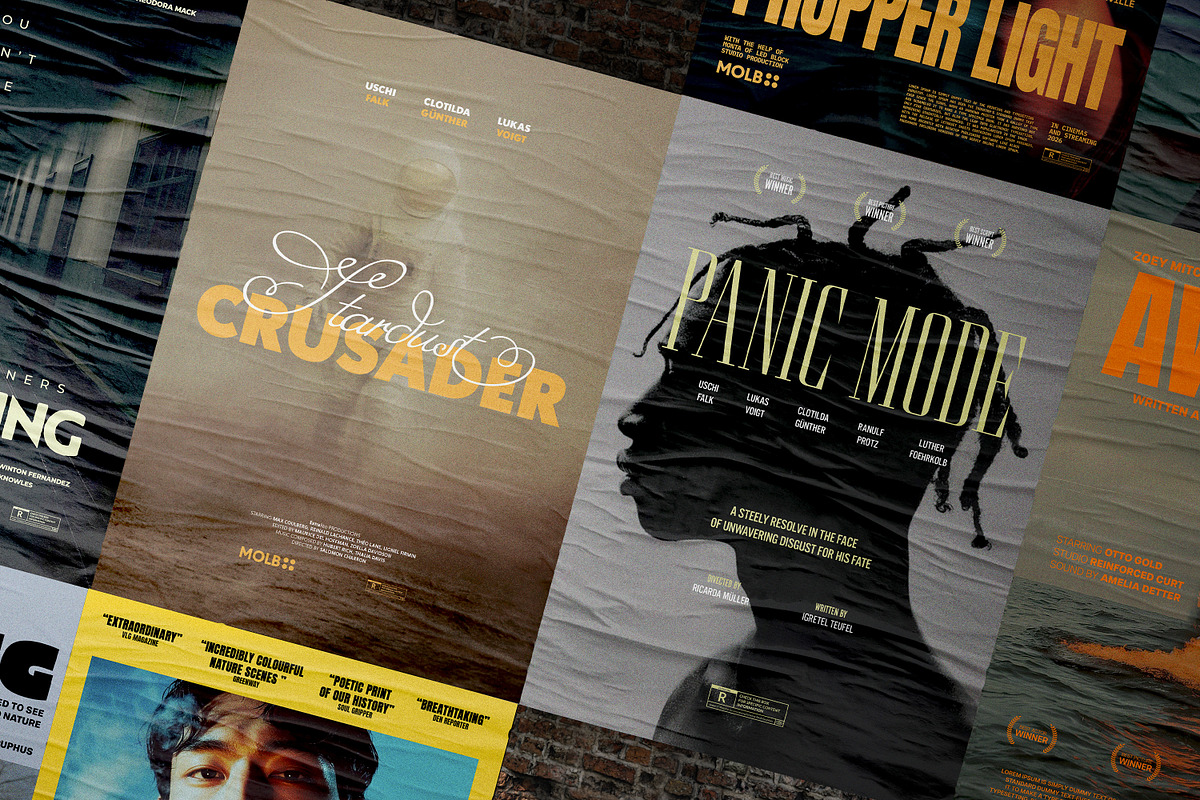 Movie Posters Bundle, a Poster Template by pixelbuddha.net (Photo 10 of 24)