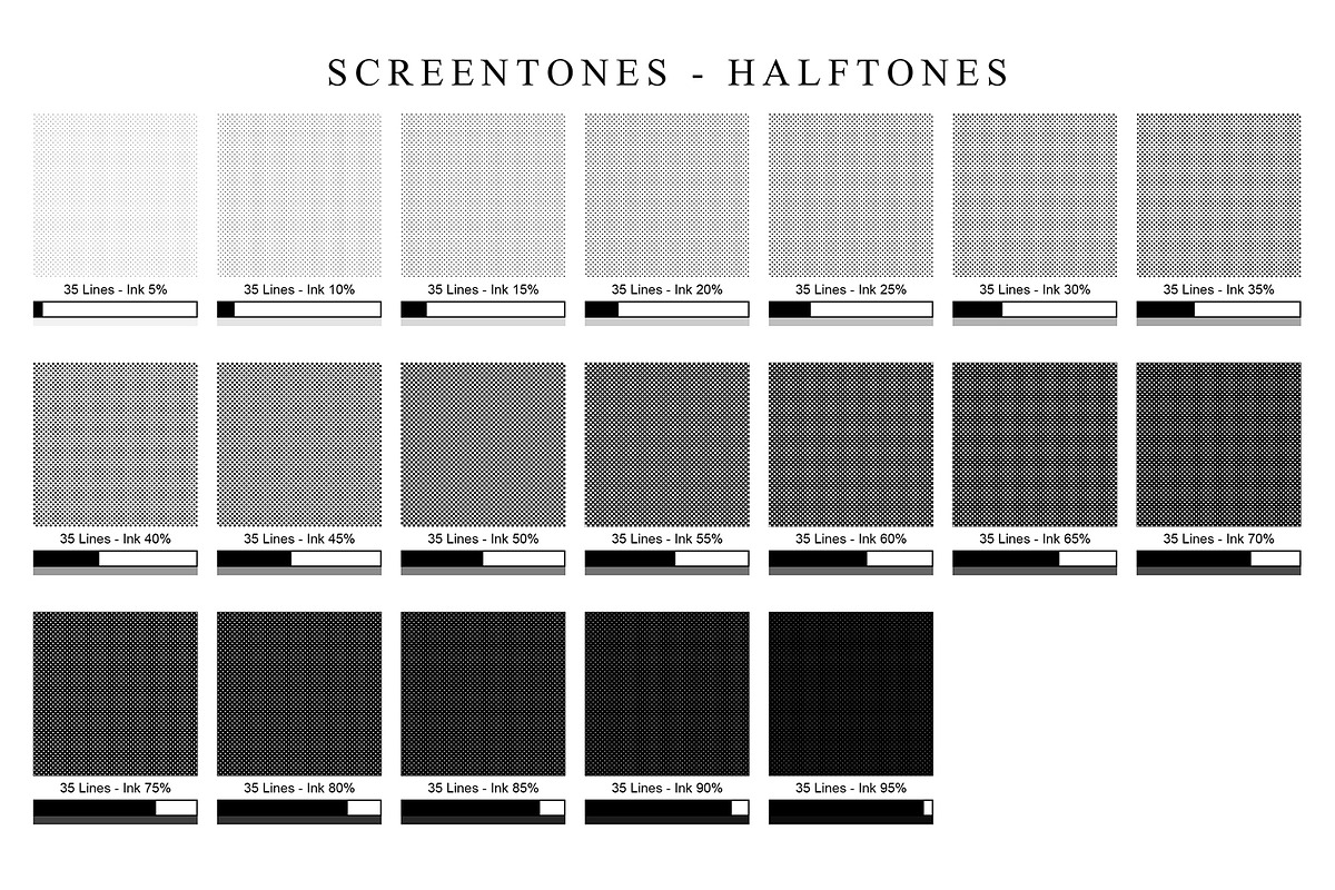 Screentones Collection 1 - Halftones, a Background Graphic by Honnum Graphic Art (Photo 9 of 11)