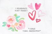 Hearts Love Watercolor Clipart, an Illustration by Emerald & Ivy Studios (Thumbnail 3 of 4)