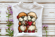 Whimsical Valentine Animal Couples C, an Illustration by Sublimation Artist (Thumbnail 6 of 6)
