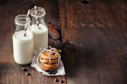 Milk and cookies, a Background Photo by RosyMaple
