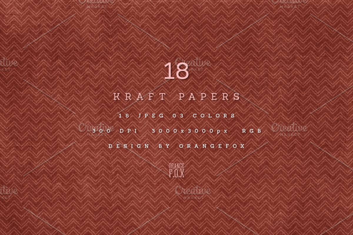 18 Red Kraft Papers, a Texture Graphic by Orange Fox (Photo 3 of 4)