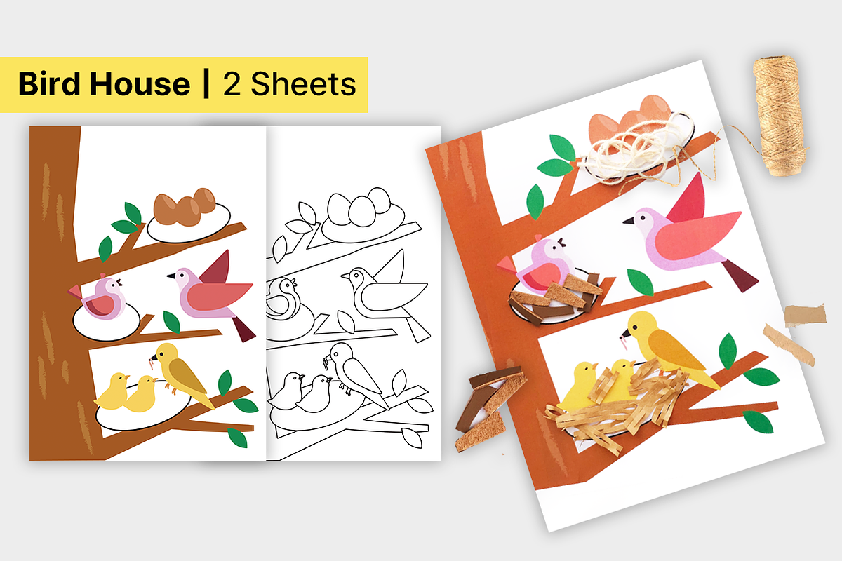 Spring Insects Kids Crafts, an Education Illustration by DRAWINART (Photo 6 of 8)
