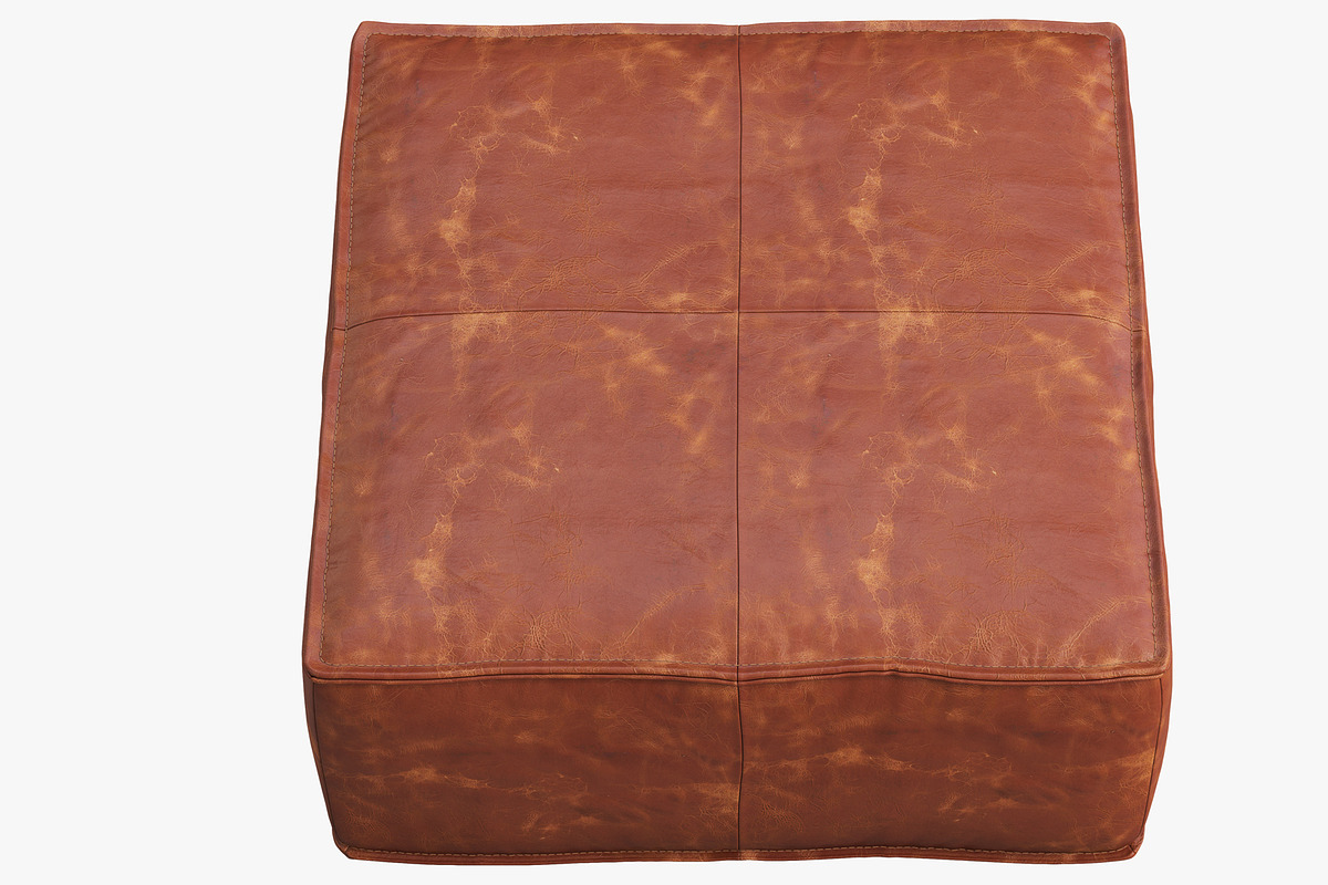 Joybird Lyle Leather Ottoman, a Furniture 3D Model by 3dmitruk (Photo 15 of 30)