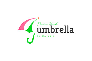 minimalist umbrella logo vector icon, a Branding & Logo Template by Pyruos ID