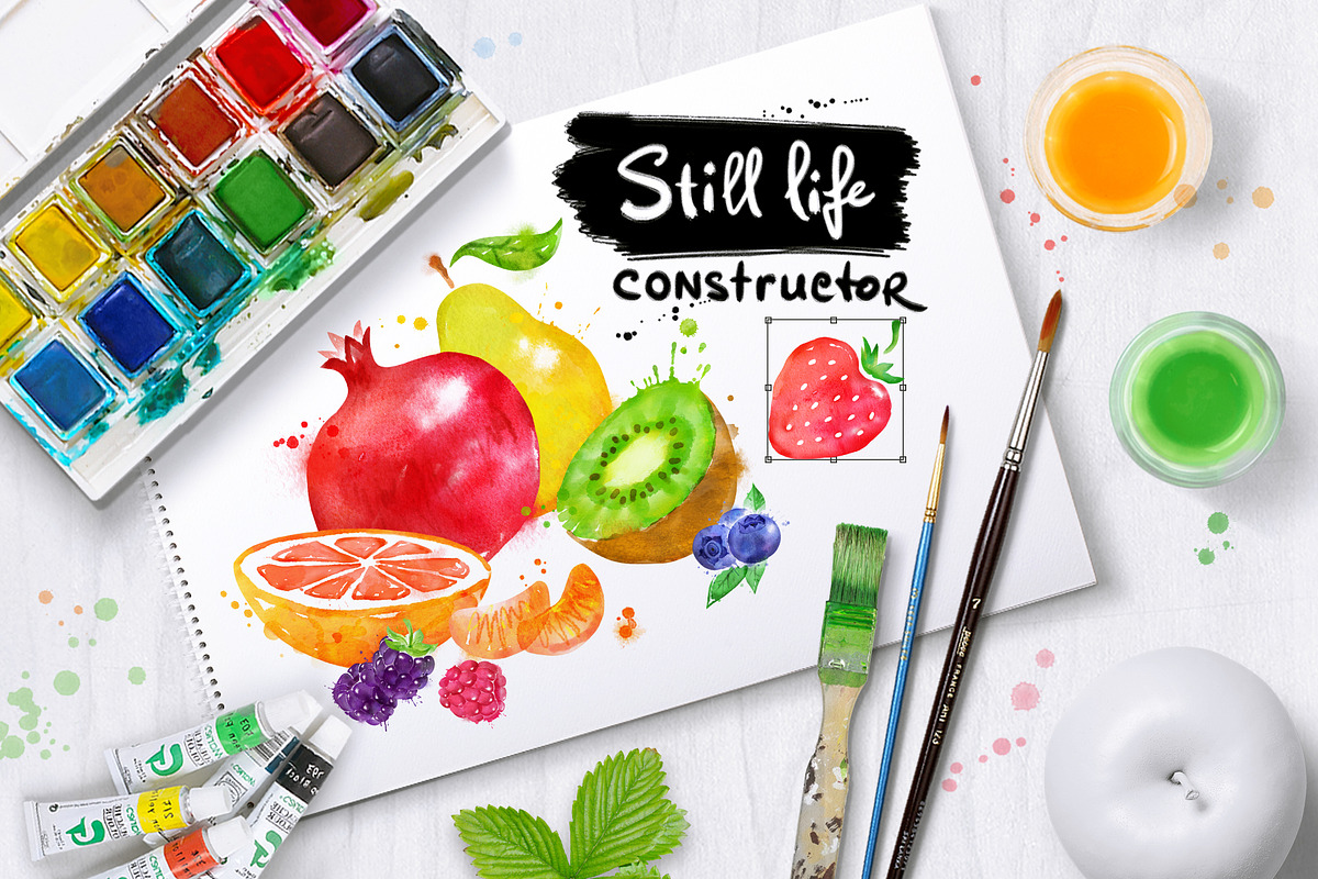 Fruit Watercolor Collection, an Object Graphic by Sonya Illustrations (Photo 2 of 7)