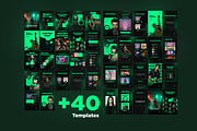 Music Vibes Instagram Kit, a Templates & Theme by Sooni Gaad (Thumbnail 2 of 10)