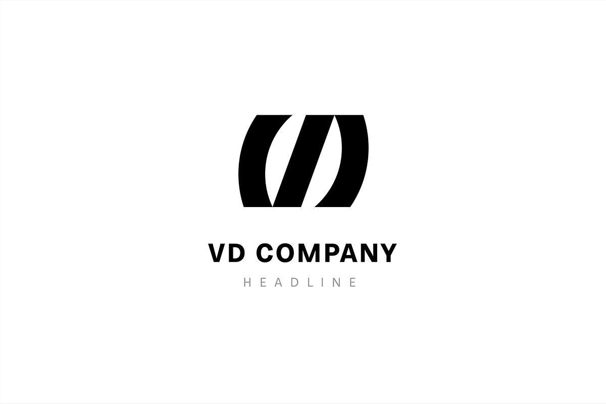 VD company logo template., a Branding & Logo Template by Anton Akhmatov (Photo 1 of 3)
