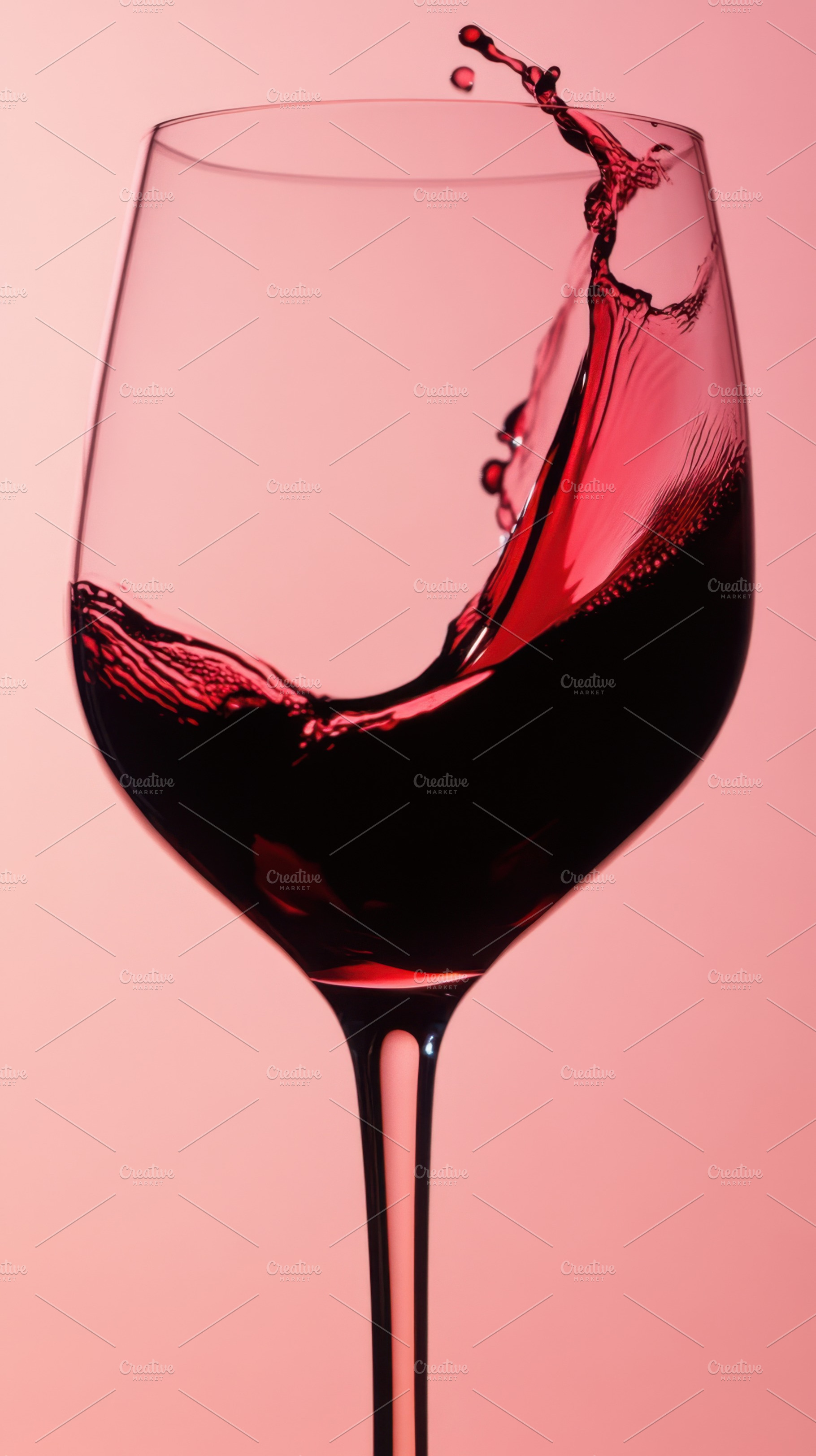 Red wine splashing in a glass, a Photo by Beautiful things