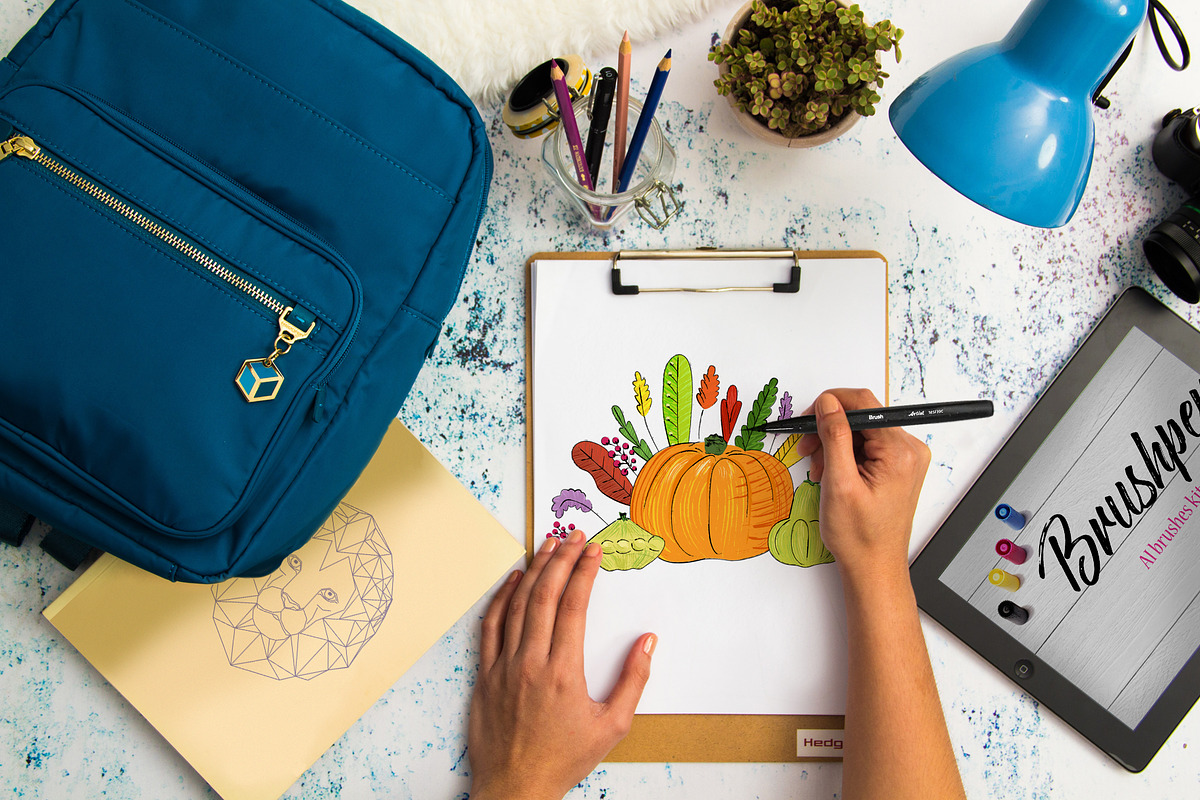 Brushpen pack for AI, a Brush Add-On by Leo Studio Design Lab (Photo 4 of 4)