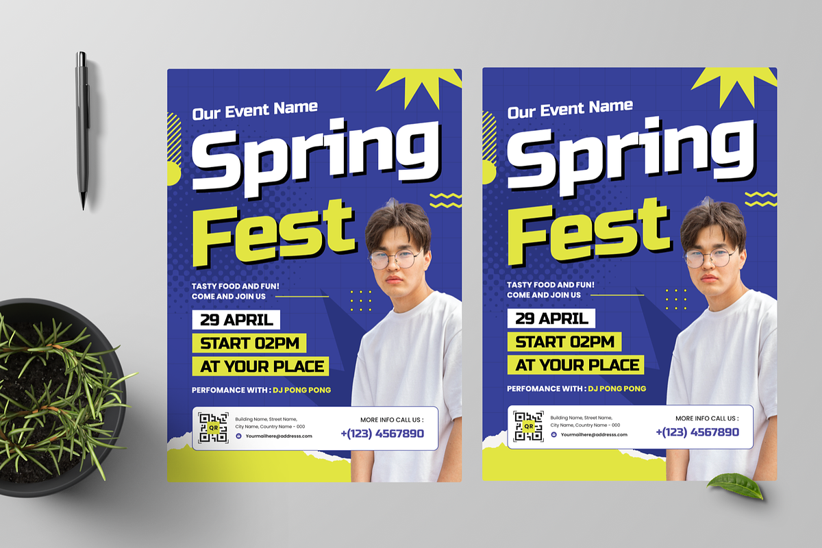 Spring Fest Flyer, a Flyer Template by Annora Studio (Photo 2 of 5)