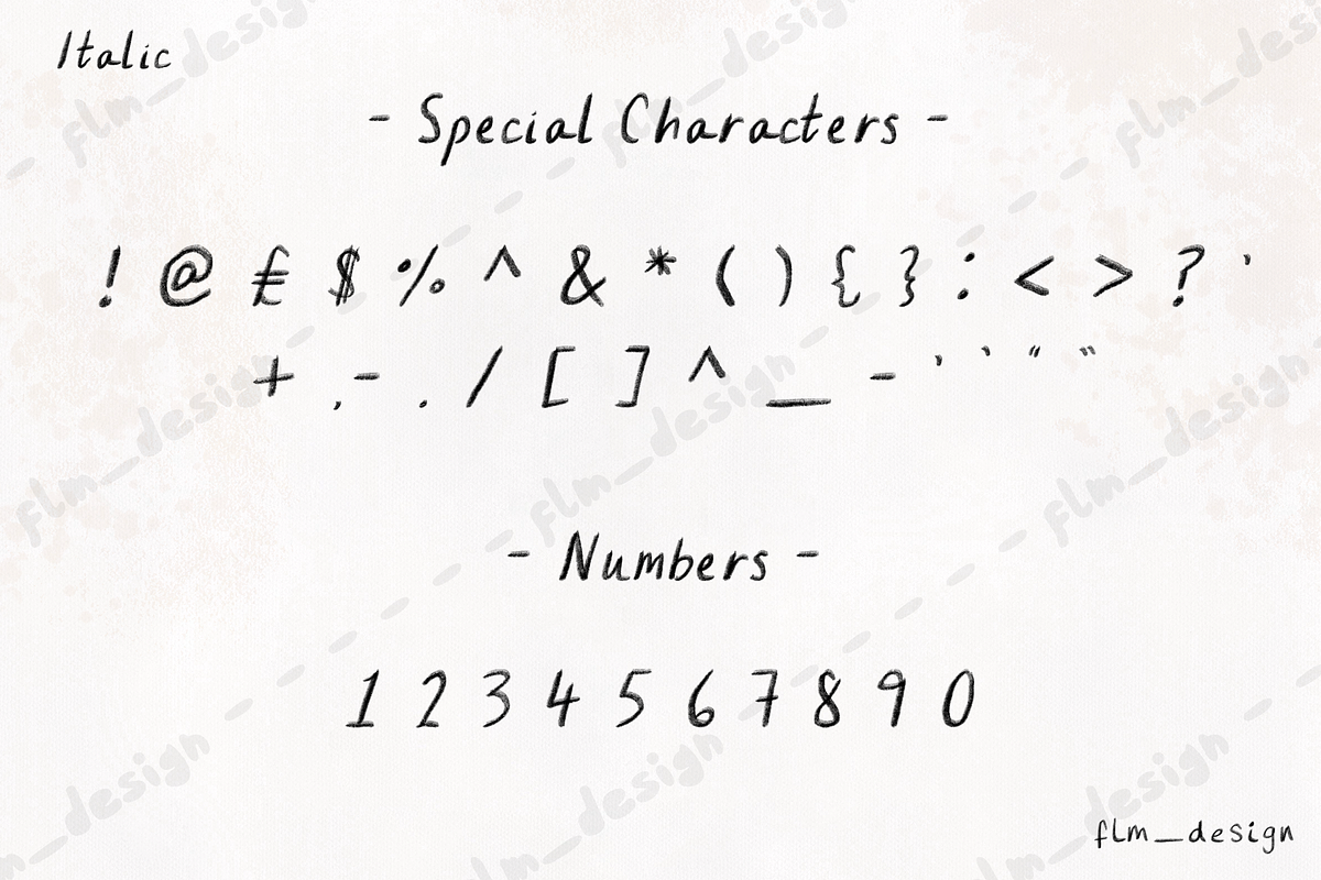 As You Were Casual Handwriting Font, a Handwritten Font by Flm__design (Photo 7 of 9)