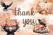 Pink and Orange Halloween Paper, a Background Graphic by Coco Bloom (Thumbnail 6 of 6)
