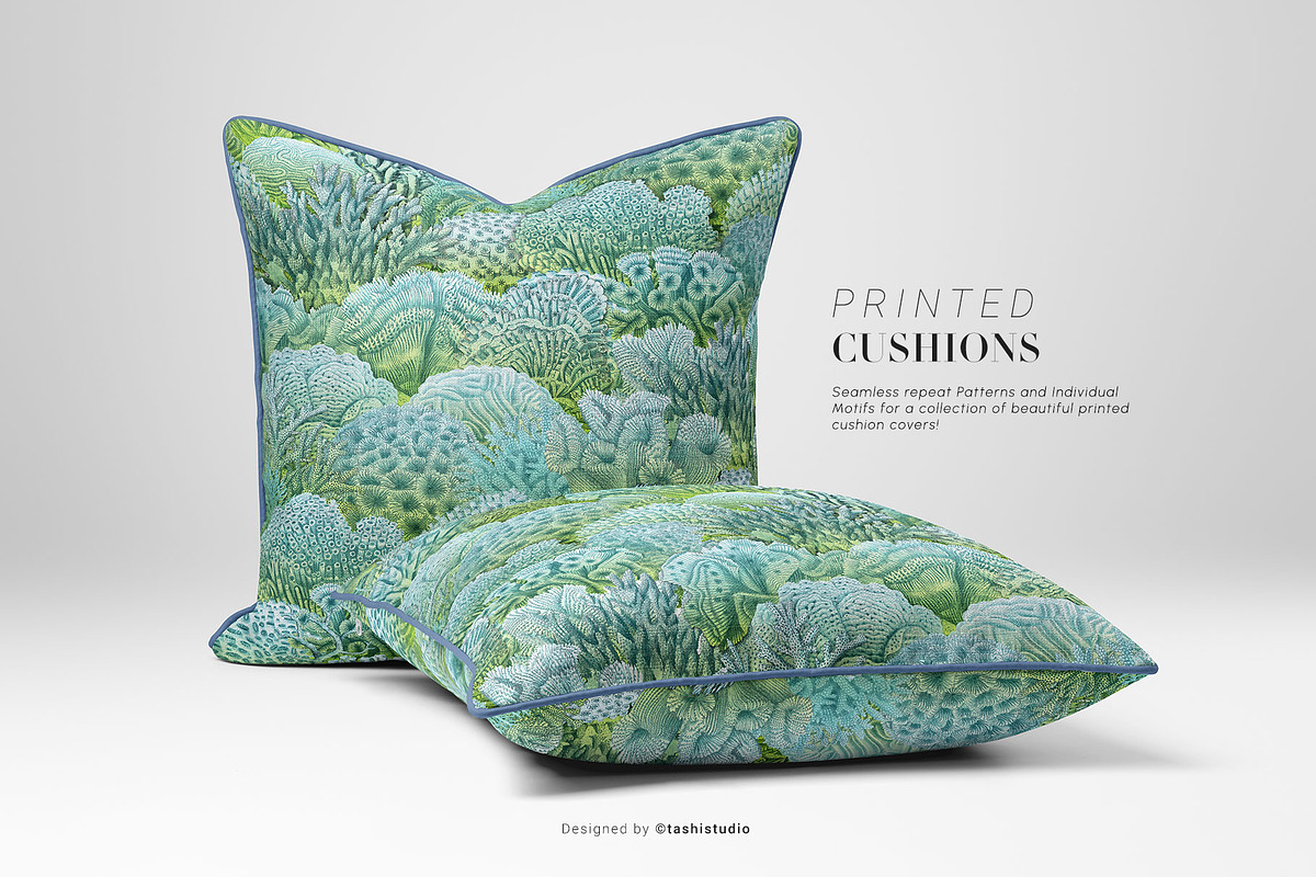 Pelagia, Luxury Coral reef Prints++, a Pattern Graphic by Pink Linen (Photo 6 of 15)
