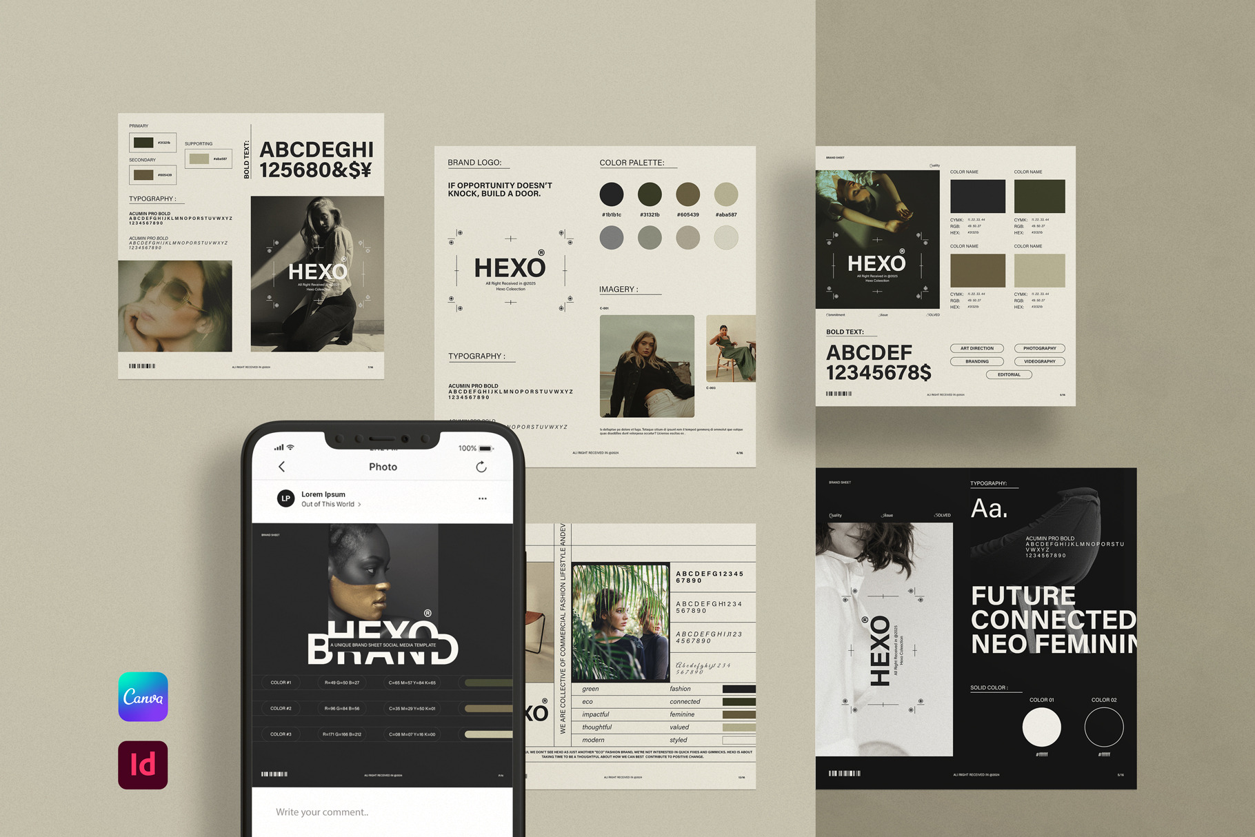Brand Sheet Social Media Post Canva, a Social Media Template by ...