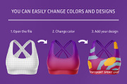 Women's Sport Tank Top mockup, a Shirt Mockup by ShooShooShop (Thumbnail 3 of 4)