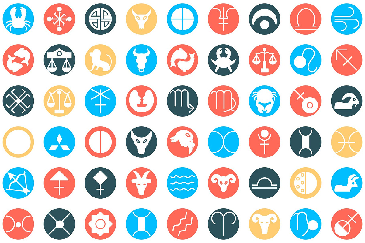 Mystical Symbols Astrology Icons set, an Icon by Vector Portal (Photo 9 of 9)