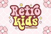 Retro Kids - Cute Vintage Font, a Serif Font by Airotype (Thumbnail 1 of 11)