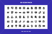 Lottery icons, an Outline Icon by Wencory (Thumbnail 1 of 2)