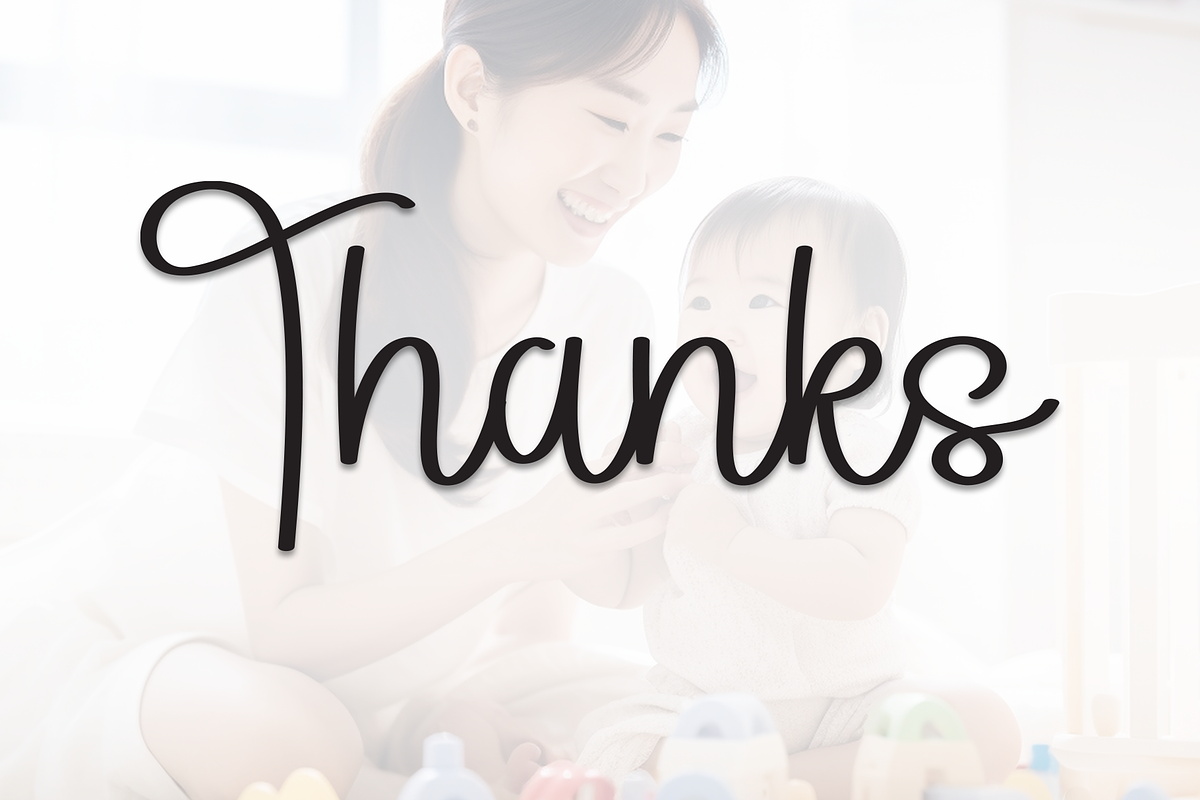 Babysitter | Script Font, a Handwritten Font by Scratchones (Photo 9 of 9)