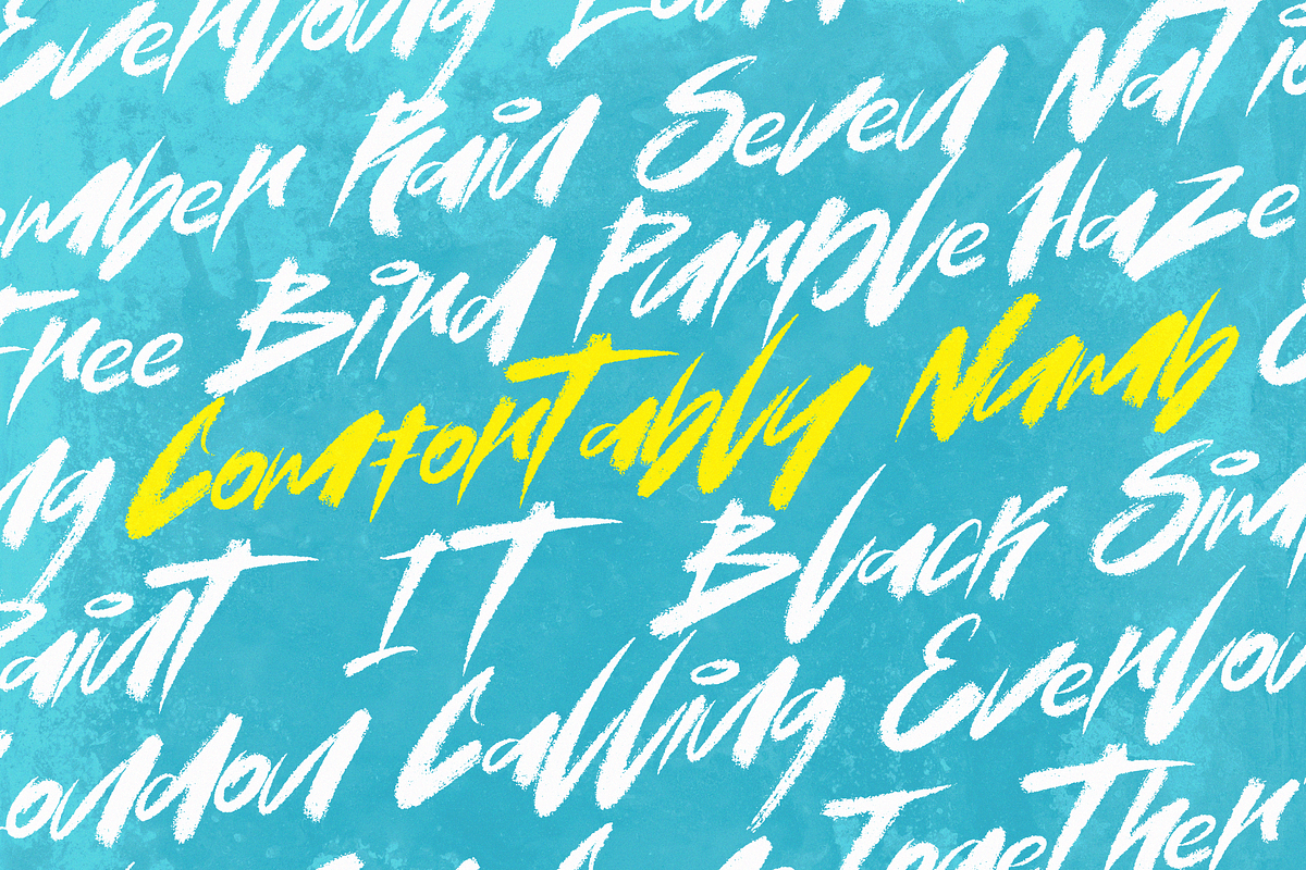 Dream Floyd | Retro Brush Font, a Blackletter Font by Ardana Creative (Photo 8 of 11)