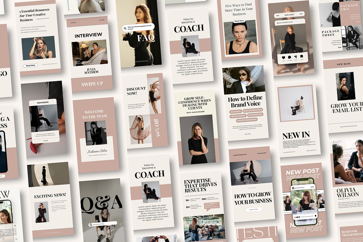Instagram Templates for Coaches, a Social Media Template by nwdigitalstore (Photo 10 of 10)