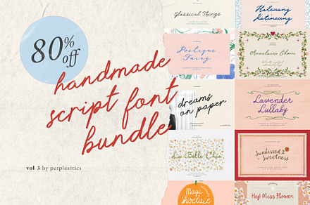 Handwritten Script Font Bundle /SALE, a Handwritten Font by Perplexitics