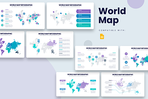 World Map Google Slides Template