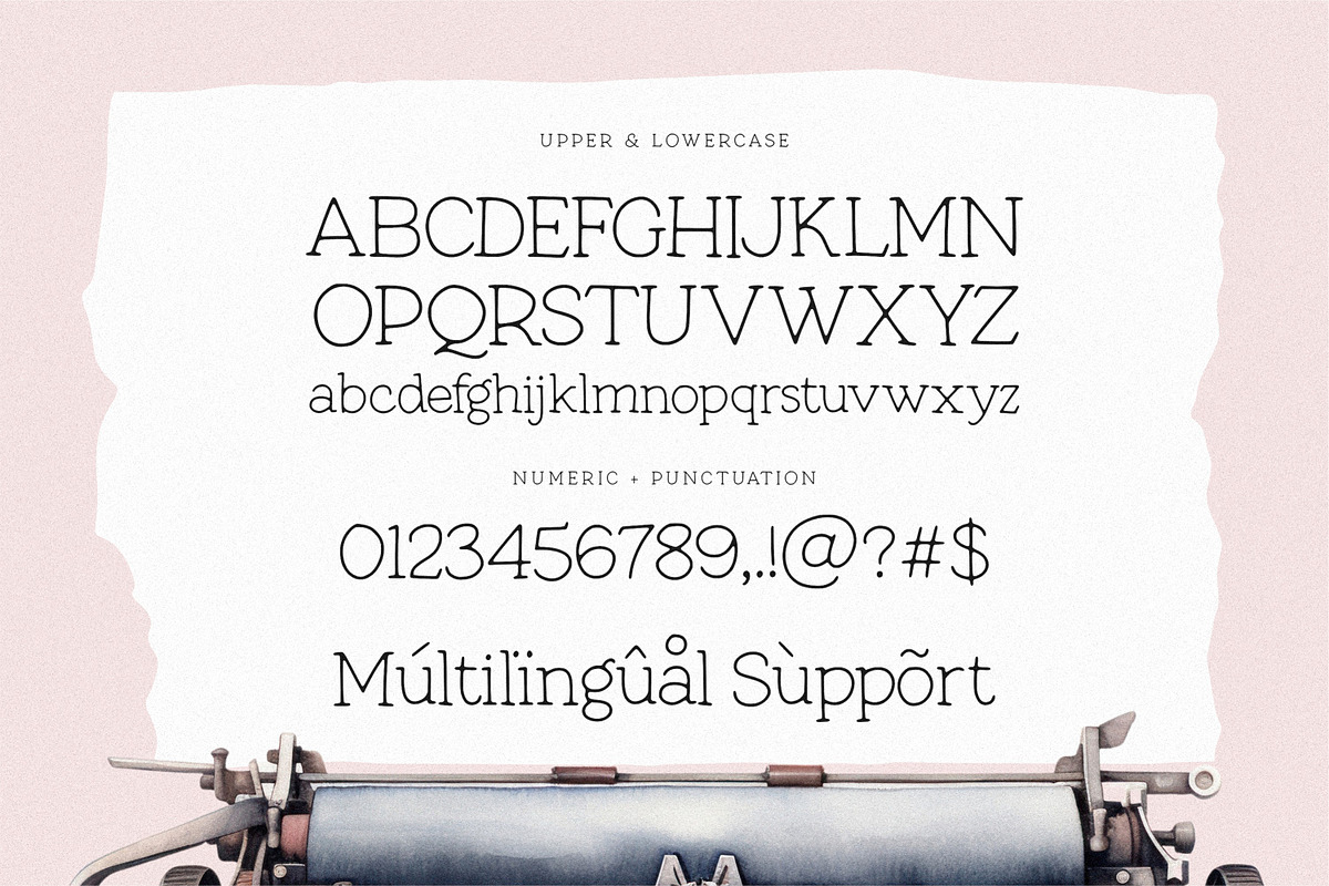 Vintage Machine - Typewritter Font, a Handwritten Font by Balpirick Studio (Photo 5 of 6)
