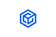Geometric Hexagon Monogram Logo, a Branding & Logo Template by Vectorium Studio (Thumbnail 1 of 9)