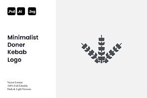 Minimalist Doner Kebab Logo, a Branding & Logo Template by Luxury Logos