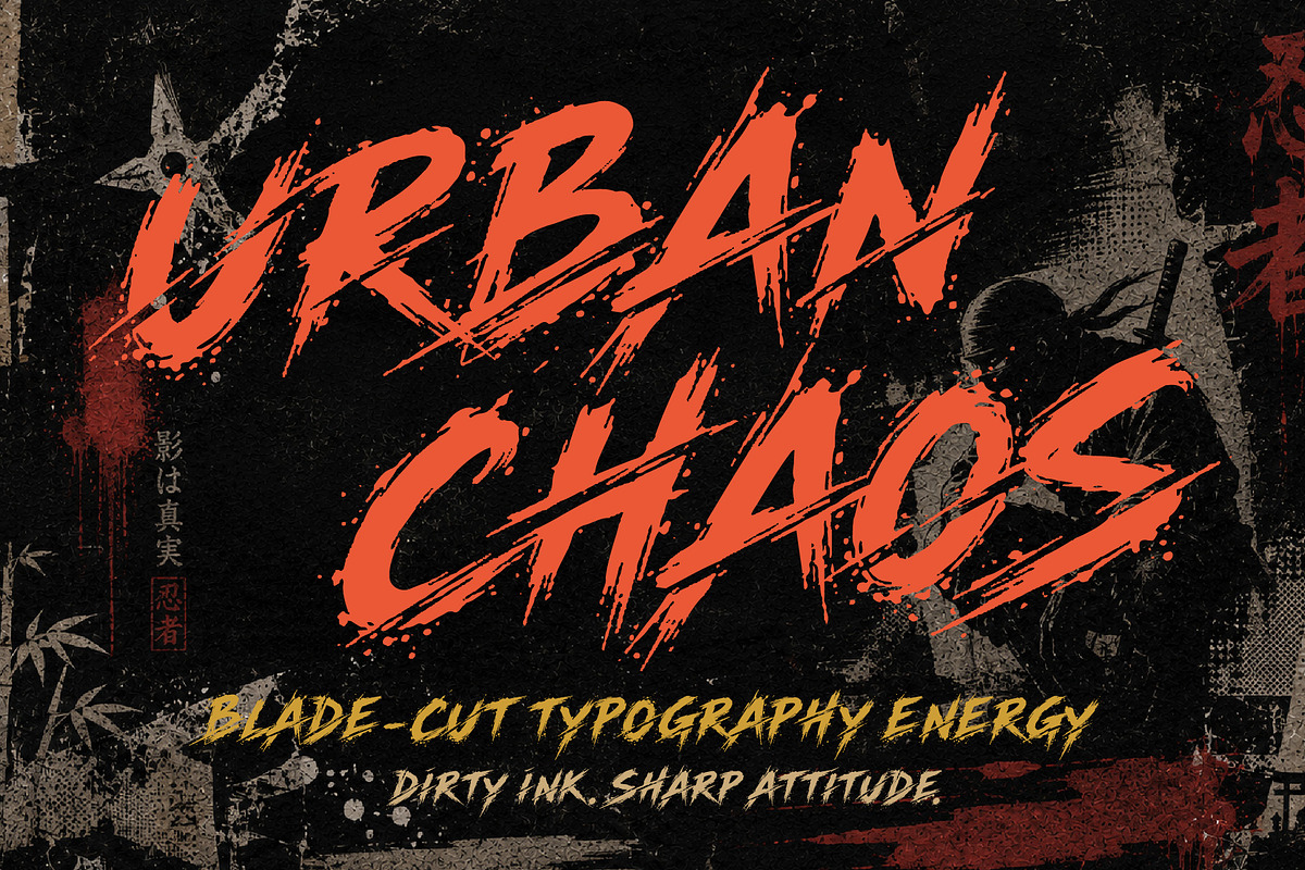 MoonSlash - Raw Cuts Typeface, a Handwritten Font by HypeWorksCo (Photo 3 of 14)