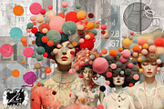 Whimsical weaver Girl, Collage Sheet, a Person Illustration by Digital Art Mahdiseño (Thumbnail 2 of 11)
