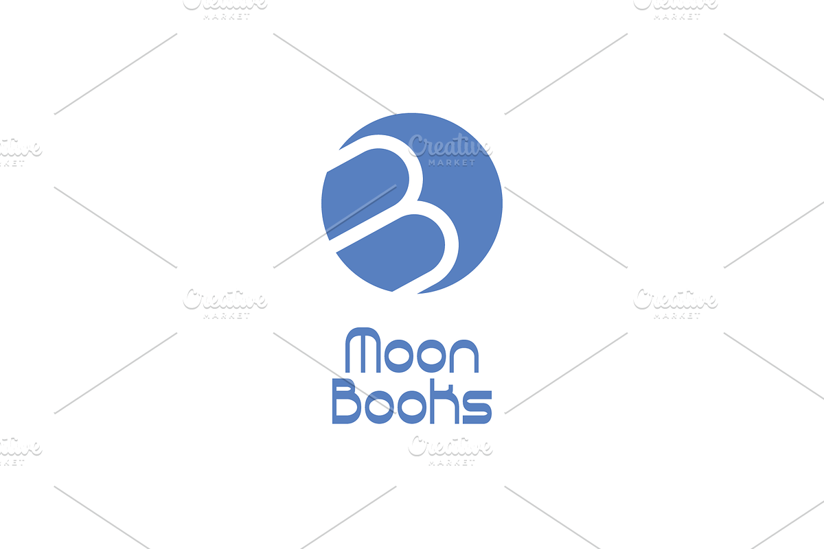 Moon Books logo, a Branding & Logo Template by MuzaInspires (Photo 2 of 5)