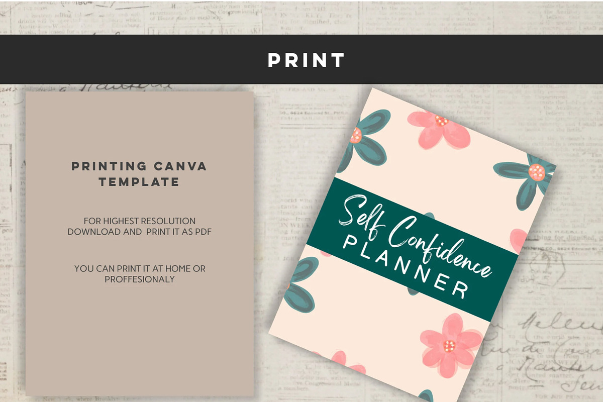 Printable Self Confidence Planner, a Stationery Template by Design House (Photo 6 of 9)